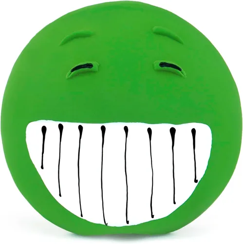 Vista 6 de CHIWAVA Paquete de 4 juguetes chirriantes de látex de 3.2 pulgadas para perros con cara sonriente, juego interactivo para perros pequeños