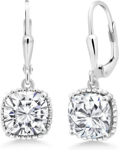 Vista 38 de Gem Stone King Aretes colgantes de plata de ley 925 de 0.315 pulgadas para mujer