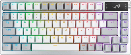 Vista 26 de ASUS ROG Azoth 96 HE Teclado inalámbrico para juegos con efecto Hall – 96% tamaño completo, trimodo, interruptor magnético intercambiable en Negro