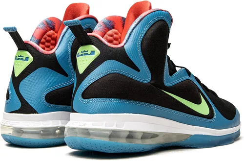 Vista 3 de Nike Lebron IX, BlackLime GlowDutch BlueFusion Red