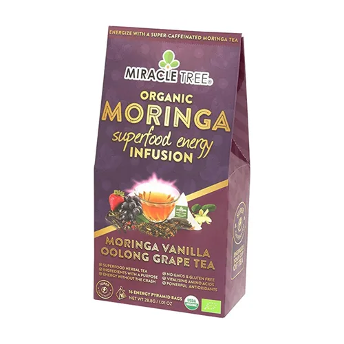 Vista 14 de Miracle Tree 's Energizing Moringa Infusion - Chai Mezcla súper cafeína Alternativa de café saludable, perfecta para concentrarse Certificado