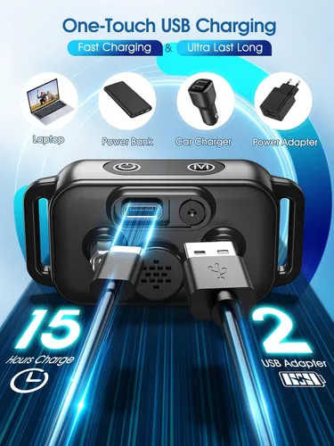 Vista 6 de DINJOO Collar Antiladridos Inteligente - Collar de Adiestramiento Antiladridos Recargable con 8 Niveles de Sensibilidad Ajustables, Pitido y Choque