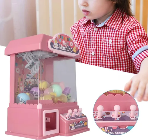 Vista 8 de Drfeify Juguete de la máquina del agarrador de muñecas,Mini muñeca Grabber juguete eléctrico Grabber de cáscara de huevo juguete con música niños ()