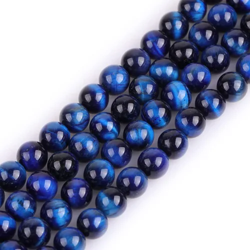 Vista 99 de GEM-Inside - 95 cuentas AA color morado oscuro de amatista de 15 pulgadas por hebra con agujero, piedras preciosas naturales y cuentas de cristal