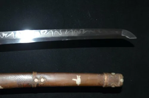 Vista 5 de Espada samurái japonesa coleccionable hecha a mano con espiga completa Katana