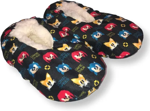 Vista 2 de Zapatillas Sonic Boys Fuzzy House Shoes para niños