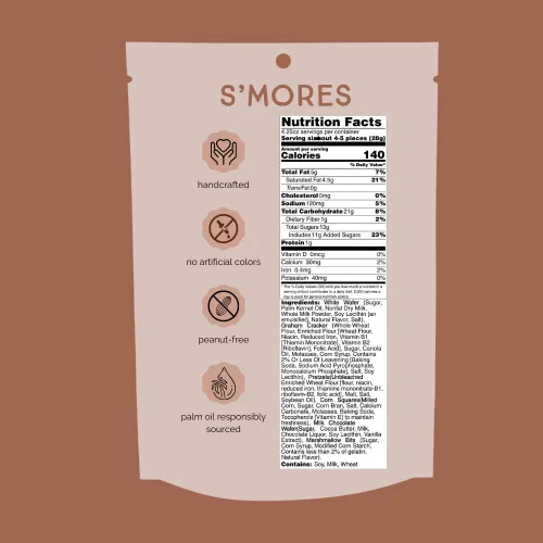 Vista 2 de Chunk Nibbles S'mores Snack Clusters - Golosinas inspiradas en fogatas con malvaviscos, galletas Graham, pretzels y chocolate, lote pequeño, hecho a