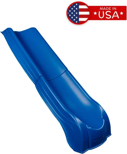 Vista 2 de Swing'n'Slide NE 4701 Tobogán Summit de 2 piezas, Resbaladilla de plástico con forma de cuchara para plataformas de 1.2 m, color azul