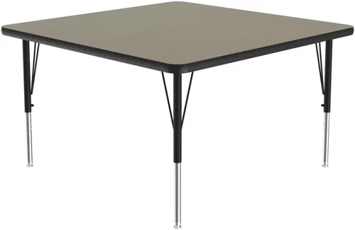 Vista 24 de Correll - Mesa rectangular de actividades para el aula de 24 x 36 pulgadas, altura ajustable (19-29 pulgadas), parte superior de nogal colonial
