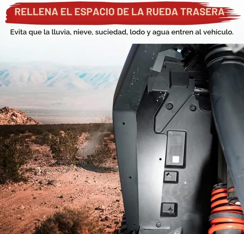 Vista 8 de A & UTV PRO Kit de aletas de barro y bloqueo de pozo de rueda trasera para Polaris RZR PRO XP y XP 4 2020 a 2024 – Extensor de salpicaduras