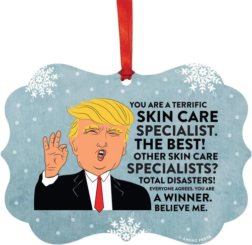 Vista 66 de Andaz Press Presidente Donald Trump Fancy Frame Recuerdo Adorno de Navidad Regalo de broma Ejecutivo de Cuenta, 1 paquete, Divertidas Ideas