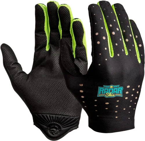 Vista 10 de Radar Men's Range Water Sports Gloves Amara Grip Palm, Perforated Nylon Backhand, Thumb Bumper Protection, Lightweight Stretch Fit Design