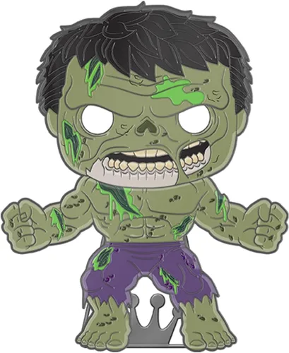 Vista 2 de Loungefly PIN POP! Pin esmaltado grande Marvel Zombie Hulk Hulk Marvel Zombies Broche coleccionable lindo para mochilas y bolsas Idea de regalo
