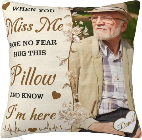 Vista 19 de Funda de almohada personalizada con imagen y texto, funda de almohada con foto personalizada, funda de almohada personalizada con foto, regalos