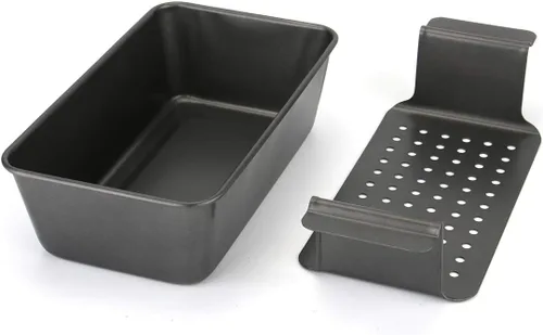 Vista 3 de Tosnail Juego de 4 moldes antiadherentes para pastel de carne con drenaje