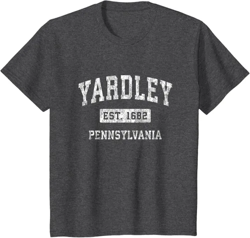 Vista 33 de Yardley Pennsylvania PA - Camiseta de manga corta, diseño deportivo