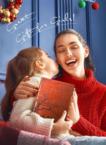 Vista 7 de Diario de Escritura de Cuero de Regalo Para Mi Hija de Mamá con Citas Inspiradoras - Diario Personal Retro del Árbol de la Vida Artificial