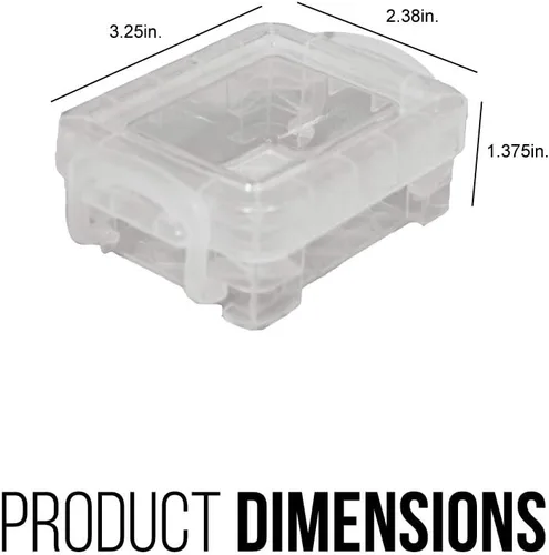 Vista 9 de Storage Studios SGS61611 Super Stacker Bitty Box. Surtido (paquete de 1) La tapa hermética y las asas mantienen el contenido seguro. Diseño