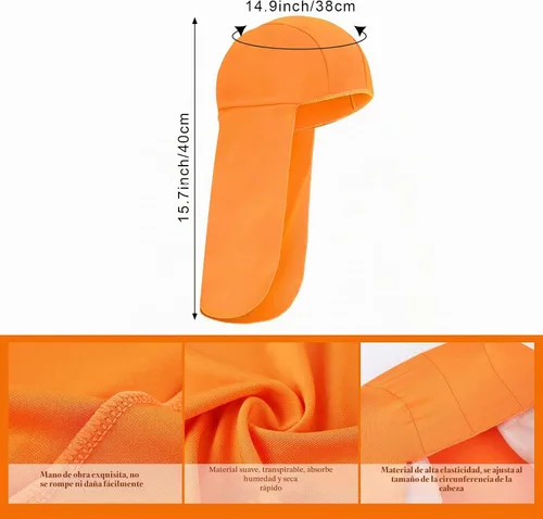 Vista 3 de 6 piezas elásticas resistentes para el cuello, protección UV, protector de cuello para cubrir el cuello para pesca, equitación