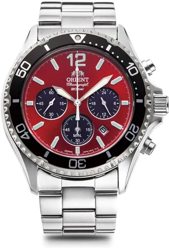 Vista 6 de Orient Mako Solar Panda, Azul cielo, Tipo de Pulsera