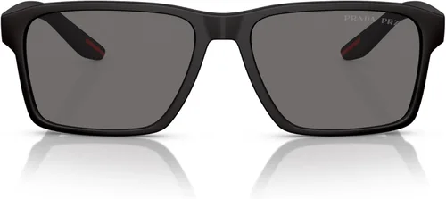 Vista 4 de Prada Linea Rossa Sunglasses PS 5 YS DG002G Black Rubber Dark Grey Polar