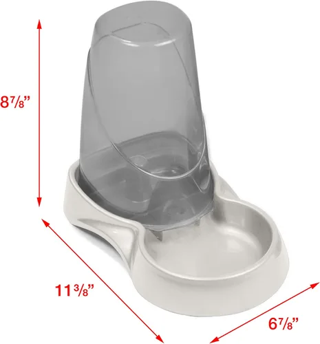 Vista 2 de Van Ness Bebedero automático pequeño, 3 litros, blanco