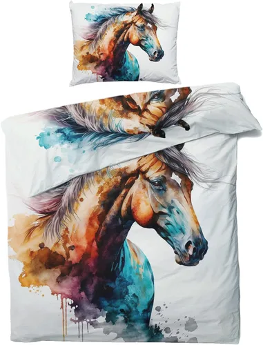 Vista 34 de Funda de edredón de águila calva tamaño individual Juego de ropa de cama de pájaros animales 2 piezas Funda de edredón