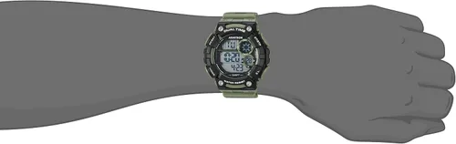 Vista 2 de Armitron Sport Reloj digital con correa de resina para hombre 408445DGN Verde Cronógrafo digital
