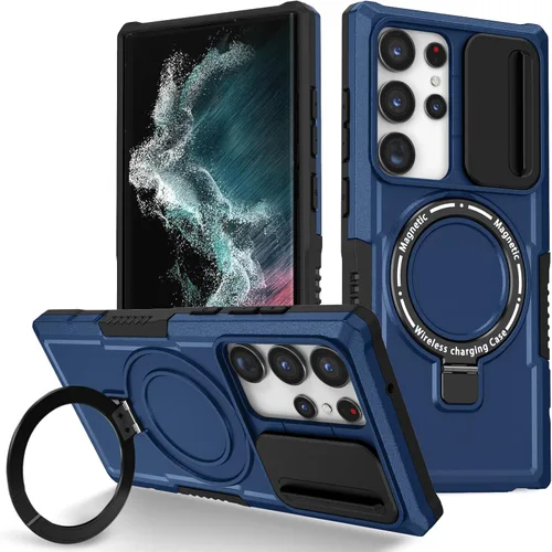 Vista 34 de Funda magnética para Samsung Galaxy Note 20 Ultra, soporte para teléfono, funda protectora mate a prueba de golpes, funda protectora para teléfono