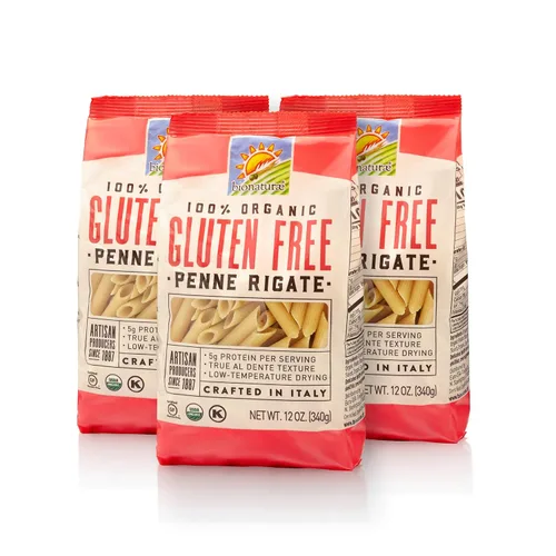 Vista 8 de Bionaturae Fusilli Pasta Fideos - Pasta orgánica sin gluten, pasta de arroz y lentejas, certificado Kosher, alta proteína, sin OMG, pasta Fusilli