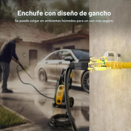 Vista 4 de HUANCHAIN Cable de extensión resistente de calibre 12 para exteriores, 6