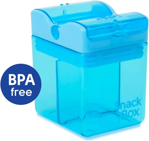 Vista 5 de Precidio Design Snack in the Box NUEVO Contenedor de aperitivos reutilizable ecológico amigable con los dedos (azul) 1001BL