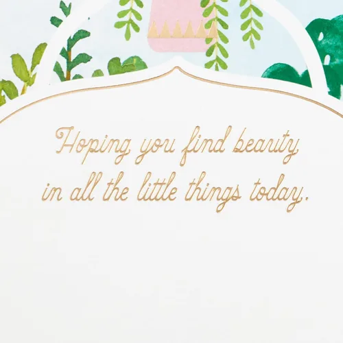Vista 3 de Hallmark Tarjeta desplegable para el Día de la Madre (plantas de invernadero y gatos) Maravilla de papel para cumpleaños, aliento y pensamiento de ti