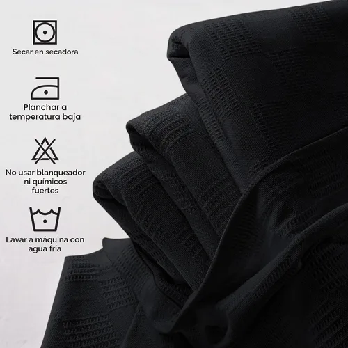 Vista 5 de Utopia Bedding - Manta térmica 100% algodón, color negro, tamaño Queen, 90 x 90 pulgadas Manta ligera y transpirable para primavera y verano