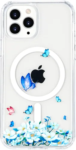 Vista 98 de Funda para iPhone 11, funda magnética con función atril [protección de grado militar] y [compatible con MagSafe], funda protectora delgada