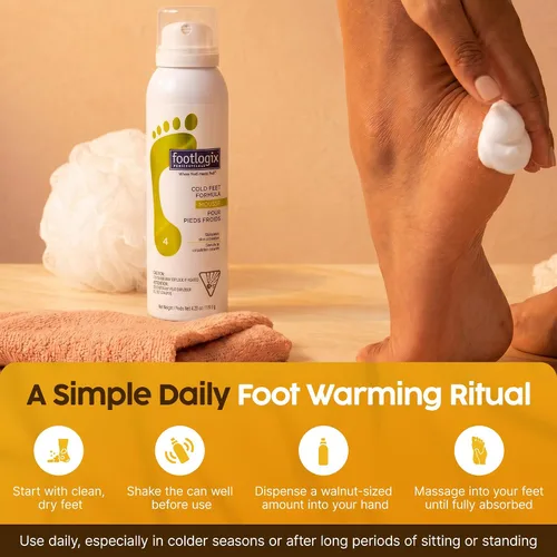 Vista 5 de FOOTLOGIX Fórmula para pies fríos, 4.23 oz