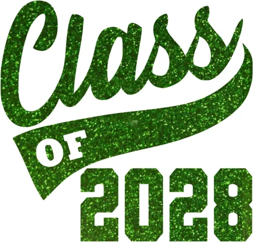 Vista 28 de Adhesivo de graduación para planchar en la clase de 2028, calcomanía para camiseta de secundaria, parche de graduación HTV para graduados