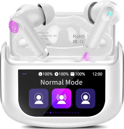 Vista 11 de Auriculares inalámbricos con cancelación activa de ruido 48H con pantalla Negro