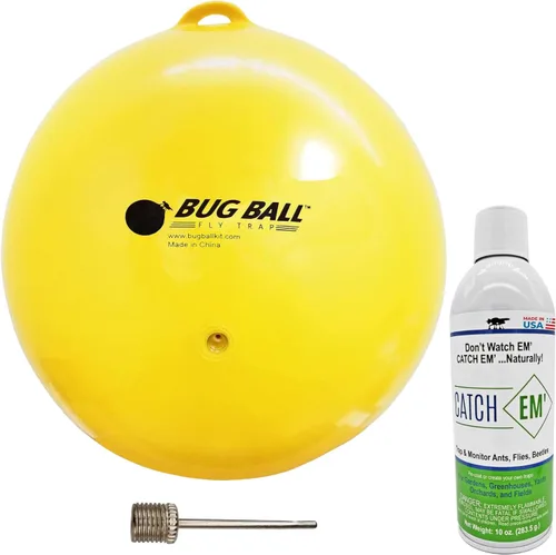 Vista 8 de Bug Ball Kit de lujo - Trampa para moscas y insectos para morder, paquete de 4