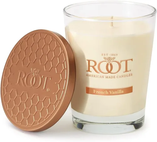 Vista 33 de Root Candles Velas Aromáticas Mezcla de Cera de Panal Vela Artesanal Premium, Veriglass Pequeño, Limón y Bergamota