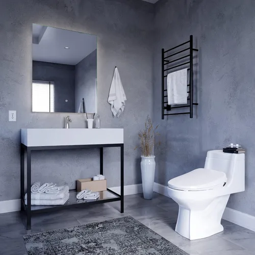 Vista 3 de ANZZI Asiento eléctrico elegante del bidé para los retretes alargados Blanco