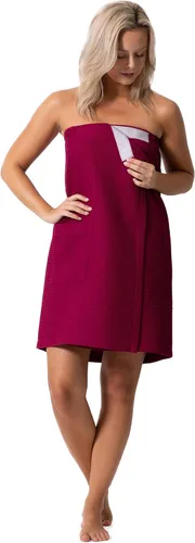 Vista 10 de Robe Direct Quick Dry, Lightweight Waffle Spa/Bath Wrap with Adjustable Closure & Elastic Top