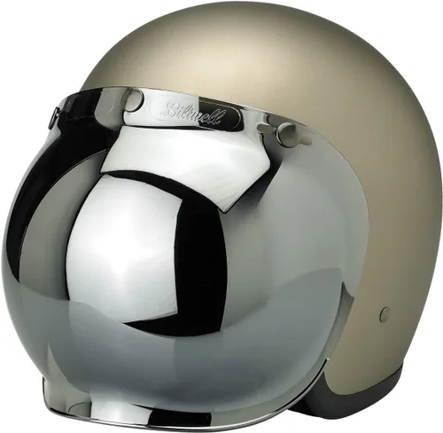 Vista 8 de Biltwell - Protector tipo burbuja cromado - Antivaho, resistente a los arañazos, resistente a UV/A y UV/B