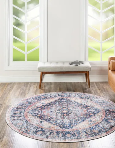 Vista 32 de Unique Loom Yara Collection - Alfombra de área Yash (2' x 3' Rectángulo, Lino Carbón/Beige)