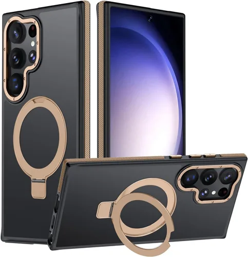 Vista 41 de Funda para Samsung Galaxy S24 Plus, soporte de anillo magnético ajustable [compatible con Magsafe], [protección a prueba de golpes de grado militar]