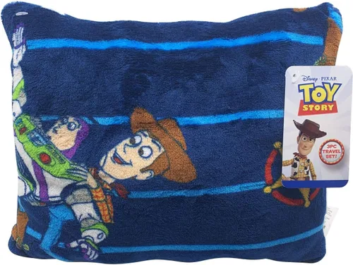 Vista 3 de Jay Franco - Juego de viaje de Toy Story para niños, 3 piezas, incluye manta, almohada y peluche de Woody