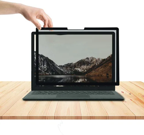 Vista 11 de FILMEXT Paquete de 2 Filtros de Pantalla de Privacidad para Computadora de 22 Pulgadas para Monitor de Escritorio/Sin Marco Todo en Uno 16:10