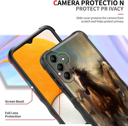 Vista 462 de Funda para Galaxy A14 5G, [Doble Capa][Protección contra Caídas de Grado Militar de 10 Pies] [Antideslizante] Funda Resistente a Prueba de Golpes