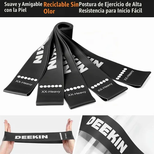 Vista 3 de DEEKIN 20 Pcs Resistance Bands Bulk Exercise Bands