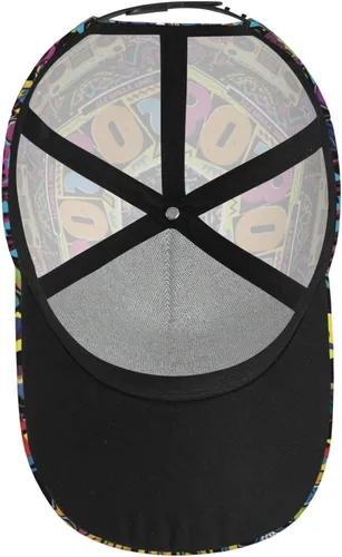 Vista 4 de Gorra de béisbol retro de los años 80 y 90 estilo de moda para hombre y mujer, gorra de béisbol ajustable
